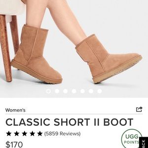 Tan mid ugg boots!